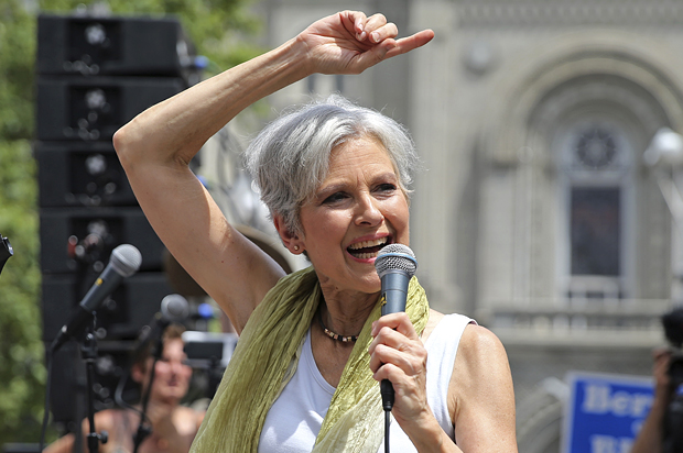 Jill Stein speaks during a rally outside the Democratic National Convention in Philadelphia,  July 26, 2016. (Reuters/Dominick Reuter)