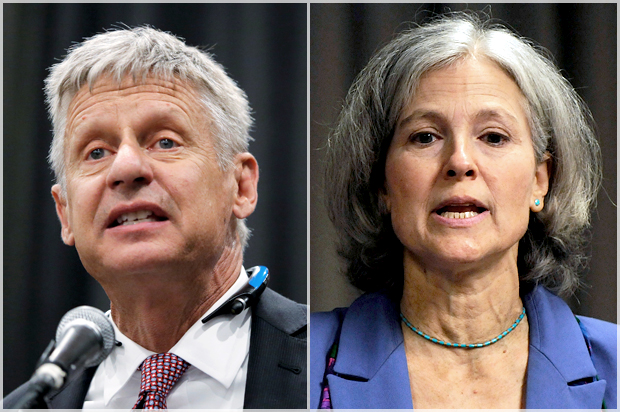 Gary Johnson, Jill Stein (Reuters/Lucas Jackson/Jonathan Ernst)