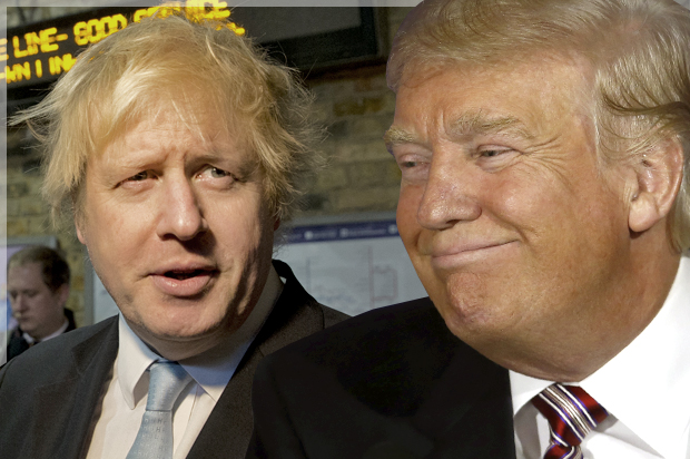 Boris Johnson; Donald Trump (AP/Alastair Grant/Reuters/Carlo Allegri/Photo montage by Salon)