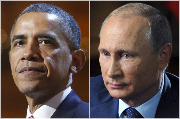 Barack Obama; Vladimir Putin (Reuters/Jonathan Ernst/Michael Klimentyev)