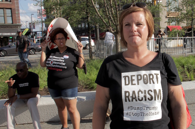 Black Lives Matter protesters from Ferguson at the RNC (Credit: Salon/Ben Norton)
