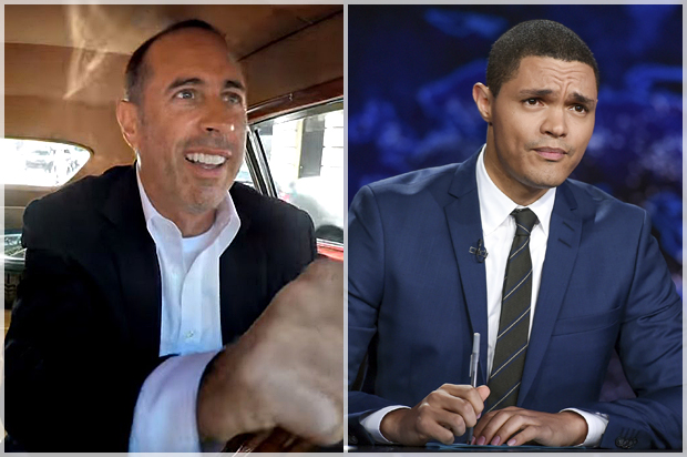 Jerry Seinfeld, Trevor Noah (AP/Evan Agostini)