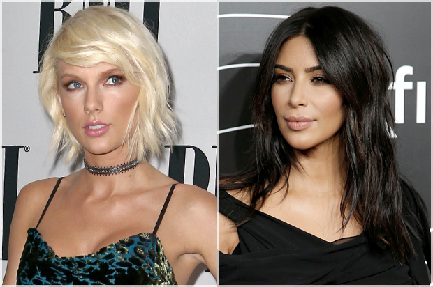 Taylor Swift; Kim Kardashian (Reuters/Mike Segar)