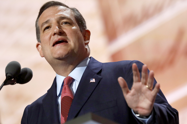 Ted Cruz speaks at the Republican National Convention in Cleveland,  July 20, 2016. (Reuters/Jonathan Ernst)