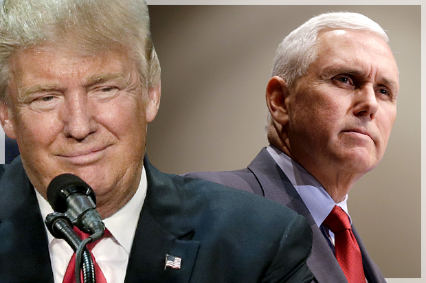 Donald Trump, Mike Pence (AP/David Furst/Michael Conroy/Photo montage by Salon)