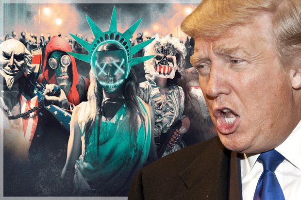 Donald Trump; "The Purge: Election Year" (AP/Universal Pictures)