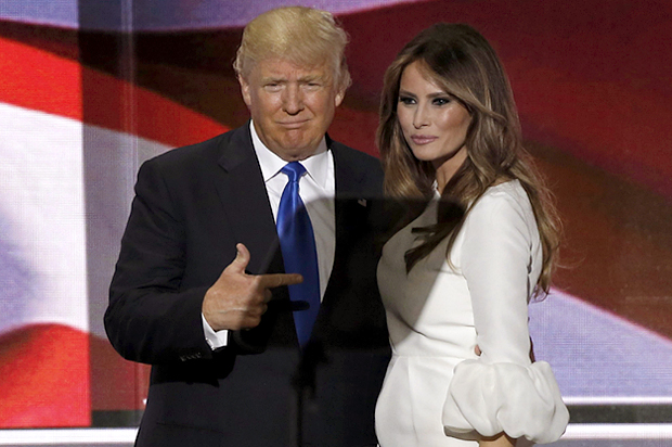 Donald Trump, Melania Trump (Reuters/Mike Segar)