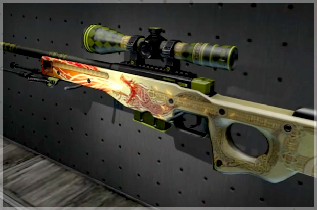 The AWP Dragon Lore skin. (YouTube/McSkillet)