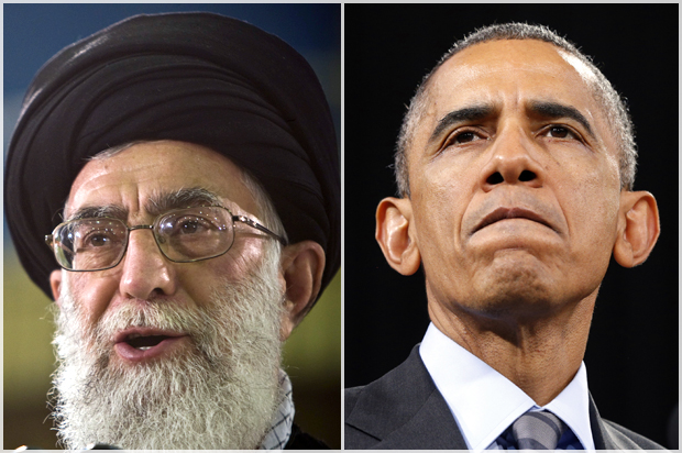 Ayatollah Ali Khamenei; Barack Obama (Reuters/Caren Firouz/Kevin Lamarque)