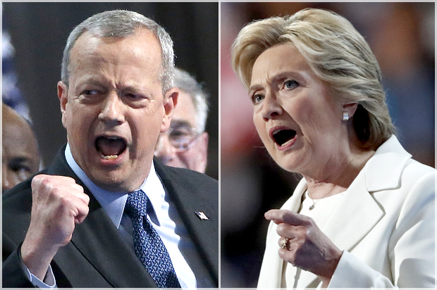John Allen; Hillary Clinton (Reuters/Lucy Nicholson/AP/Paul Sancya)