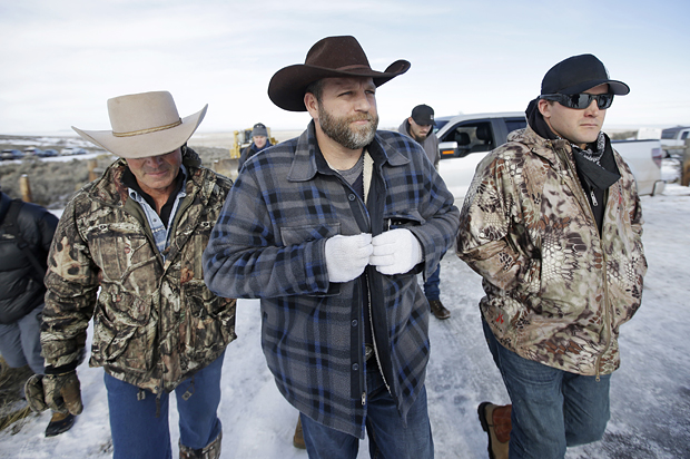 Ammon Bundy arrives for a news conference at Malheur National Wildlife Refuge near Burns, Ore., Jan. 6, 2016. (AP/Rick Bowmer)