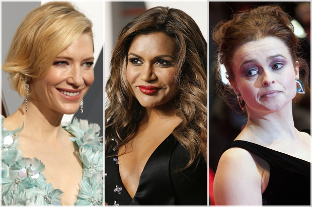 Cate Blanchett; Mindy Kaling; Helena Bonham Carter (Reuters/Adrees Latif/Danny Moloshok/Stefanie Loos)