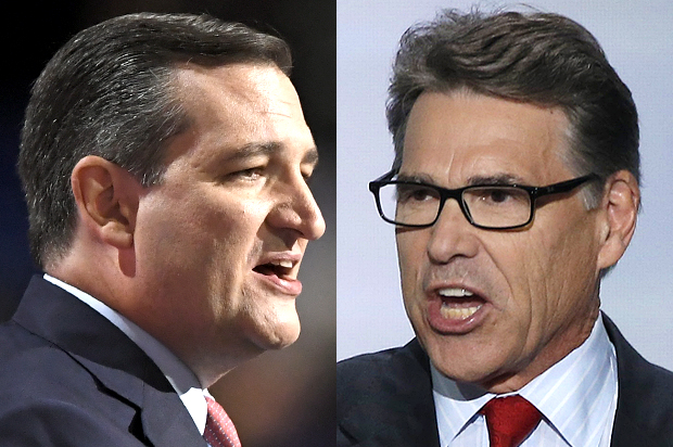 Ted Cruz; Rick Perry (AP/Mark J. Terrill/Reuters/Mike Segar)