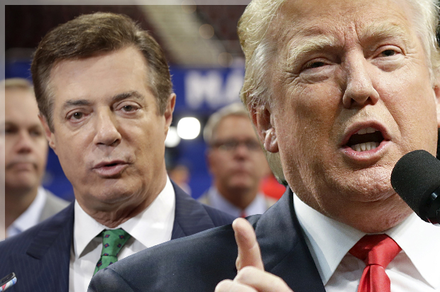 Paul Manafort; Donald Trump (AP/Matt Rourke/Chris Carlson/Photo montage by Salon)