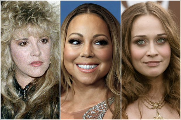 Stevie Nicks; Mariah Carey; Fiona Apple (AP/Reed Saxon/Reuters/Eduardo Munoz/Mario Anzuoni)