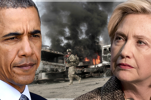 Barack Obama; Hillary Clinton (AP/Seth Wenig/Jacquelyn Martin/Reuters/Parwiz Parwiz/Photo montage by Salon)