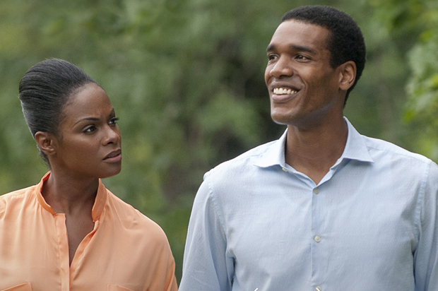 Tika Sumpter and Parker Sawyers in "Southside with You" (Miramax)