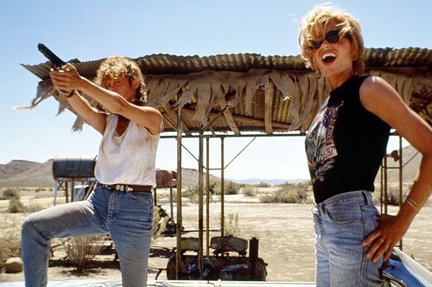 Susan Sarandon and Geena Davis in "Thelma and Louise" (MGM)