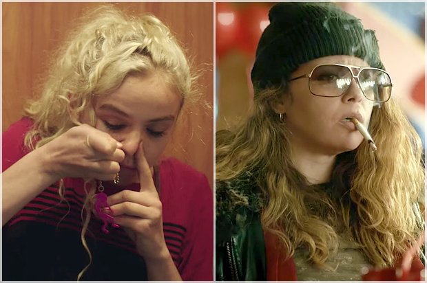 Morgan Saylor in "White Girl;" Natasha Lyonne in "Antibirth" (FilmRise/IFC Midnight)