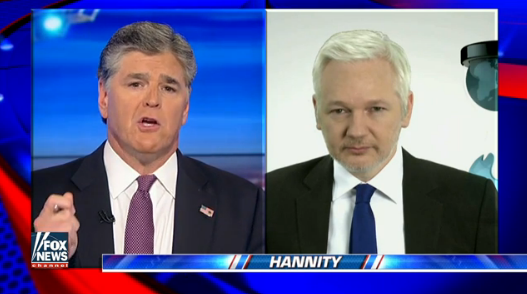 Julian Assange on Fox News' "Hannity" on September 6, 2016