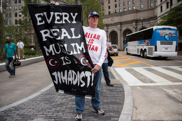 White's Truth in Textbooks campaign ensures anti-muslim sentiments continue. (Getty/Jim Watson)