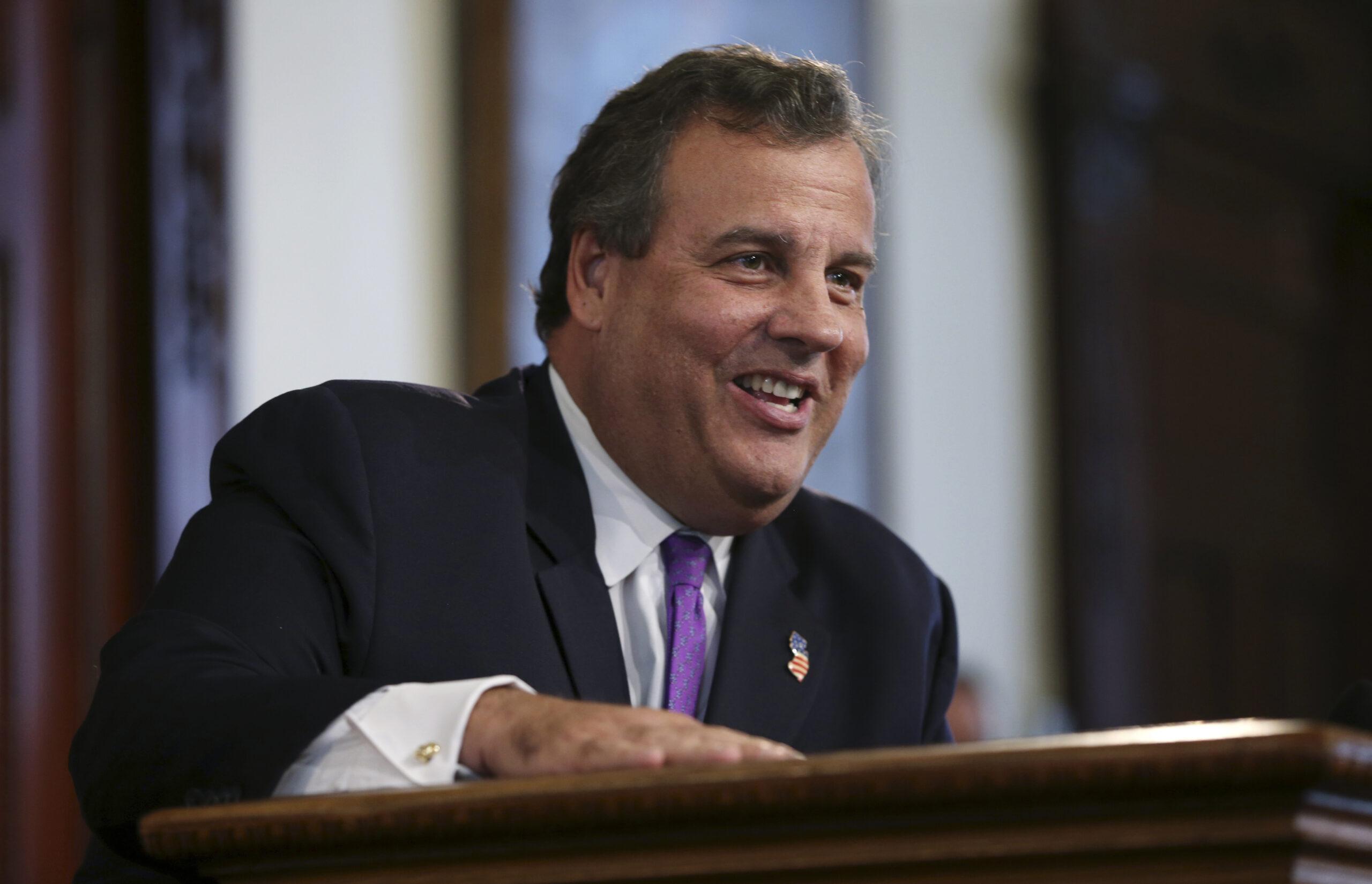 FILE - In this Aug. 29, 2016 file photo, New Jersey Gov. Chris Christie laughs at a question from the media after speaking in Trenton, N.J. Donald Trump is pledging that the government he appoints will bring sweeping change to Washington’s culture. (AP)