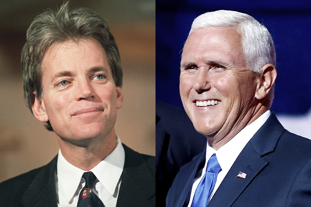 David Duke; Mike Pence (AP/Tannen Maurey/Mary Altaffer)