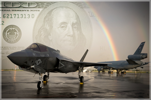 A United States Marine Corps F-35B aircraft. (Getty/Matt Cardy)