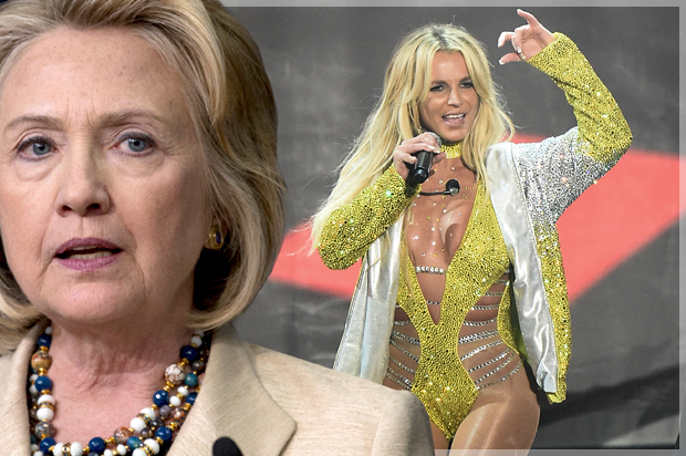 Hillary Clinton; Britney Spears (AP/Carolyn Kaster/Getty/Michael Loccisano/Photo montage by Salon)