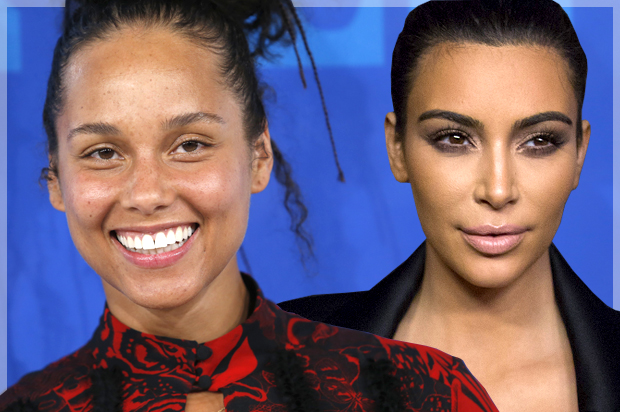 Alicia Keys; Kim Kardashian (Reuters/Eduardo Munoz/Mario Anzuoni/Photo montage by Salon)