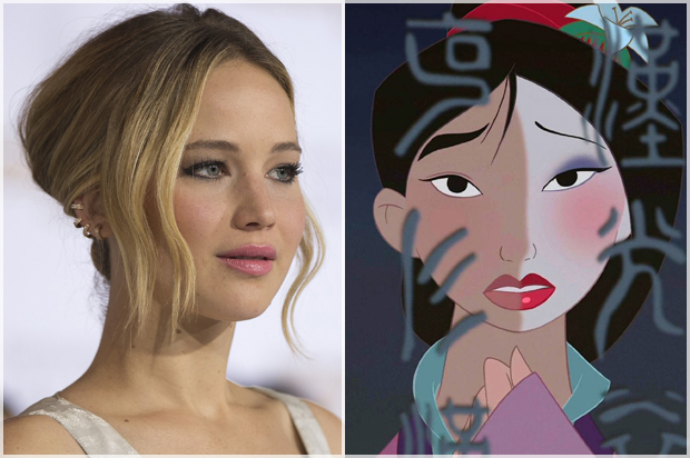Jennifer Lawrence; Mulan (Reuters/Mario Anzuoni/Disney)