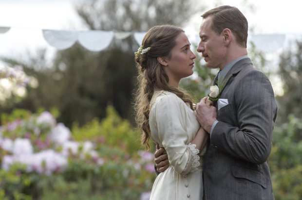 Alicia Vikander and Michael Fassbender in "The Light Between Oceans" (Dreamworks)