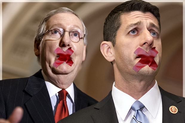 Mitch McConnell; Paul Ryan (AP/Alex Brandon/J. Scott Applewhite/Photo montage by Salon)