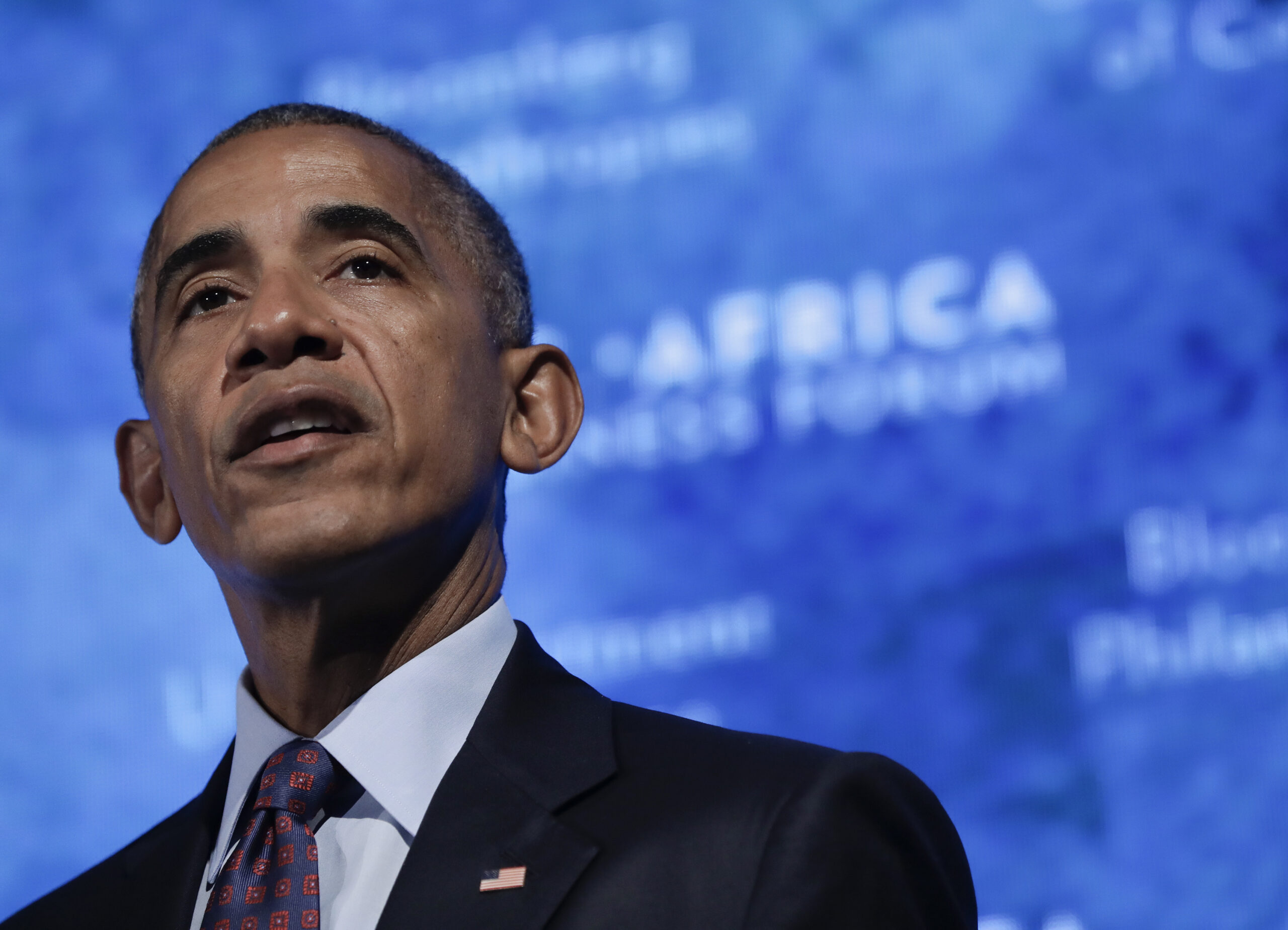 President Barack Obama speaks at the U.S.-Africa Business Forum at The Plaza Hotel in New York, Wednesday, Sept. 21, 2016. (AP Photo/Carolyn Kaster) (AP)