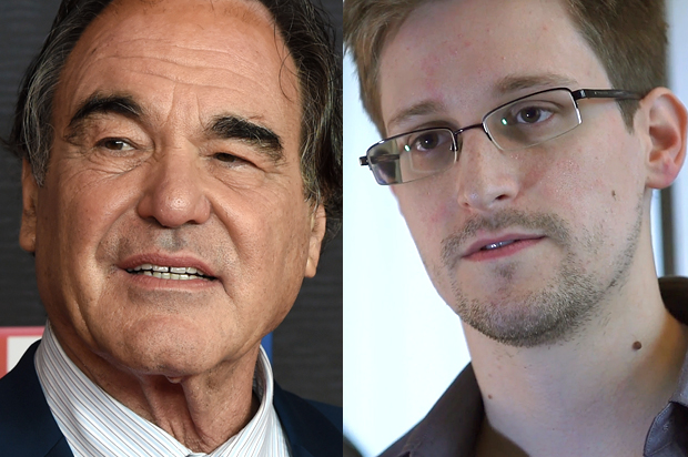 Oliver Stone; Edward Snowden (Getty/The Guardian/Christoph Stache)