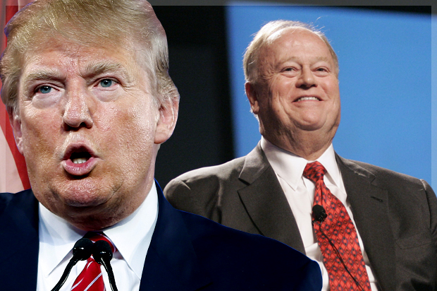 Donald Trump; Max Cleland (AP/John Locher/John Amis/Photo montage by Salon)