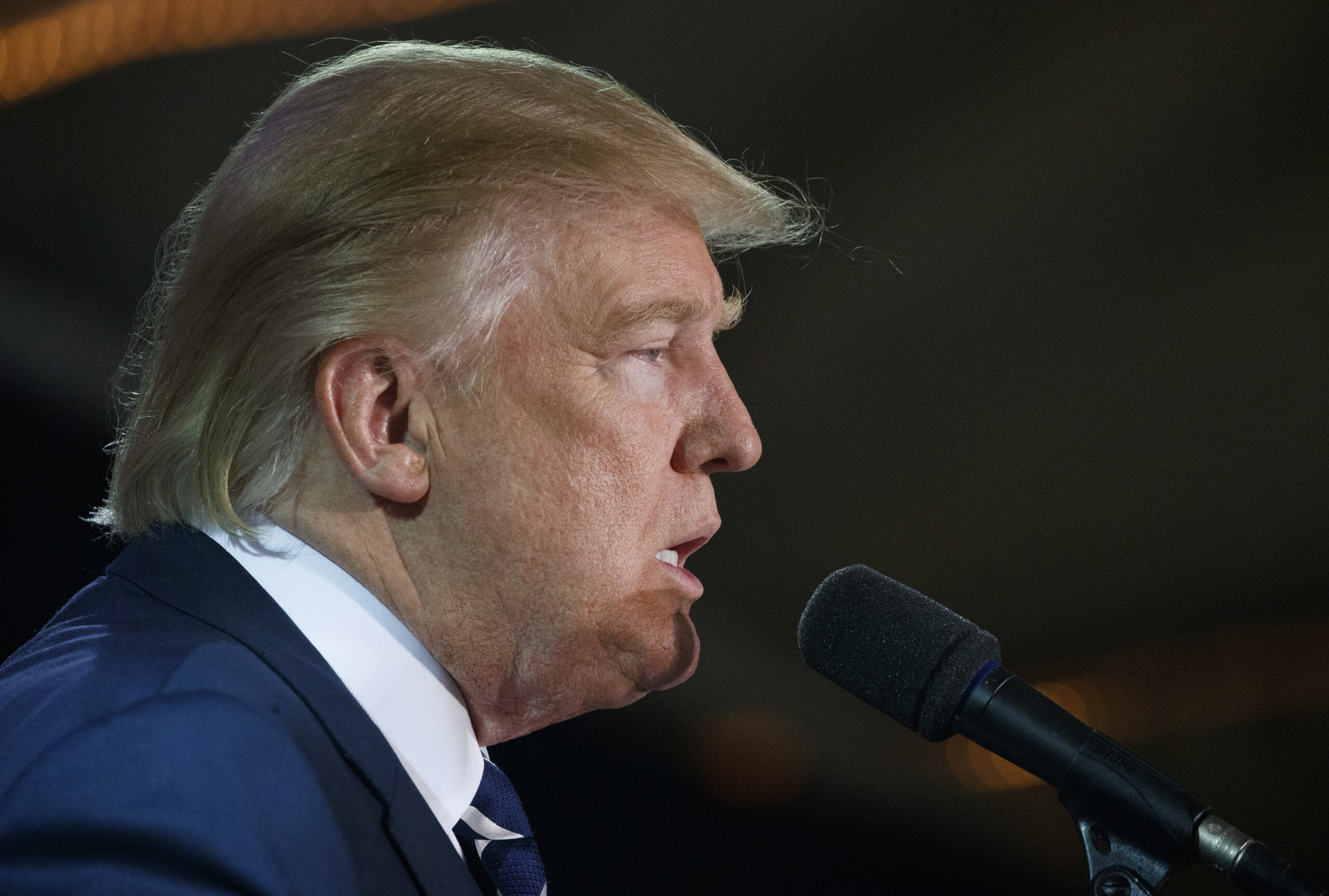 FILE - In this Oct. 28, 2016 file photo, Republican presidential candidate Donald Trump speaks during a campaign rally in Manchester, N.H. A little more than a week from Election Day, Hillary Clinton has several ways to reach the 270 electoral votes needed to win the White House, while Donald Trump's path is perilous, at best. In fact, the billionaire Republican needs a dramatic rebound in states where the Democratic nominee appears to have the upper hand. (AP Photo/ Evan Vucci, File) (AP)