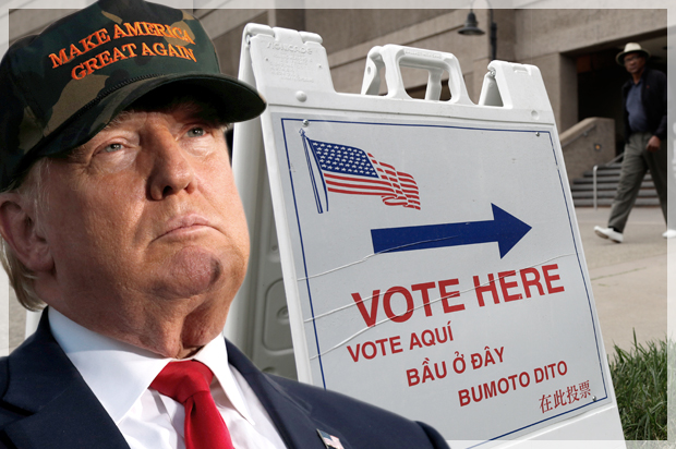 Donald Trump (Reuters/Jonathan Ernst/AP/Marcio Jose Sanchez/Photo montage by Salon)