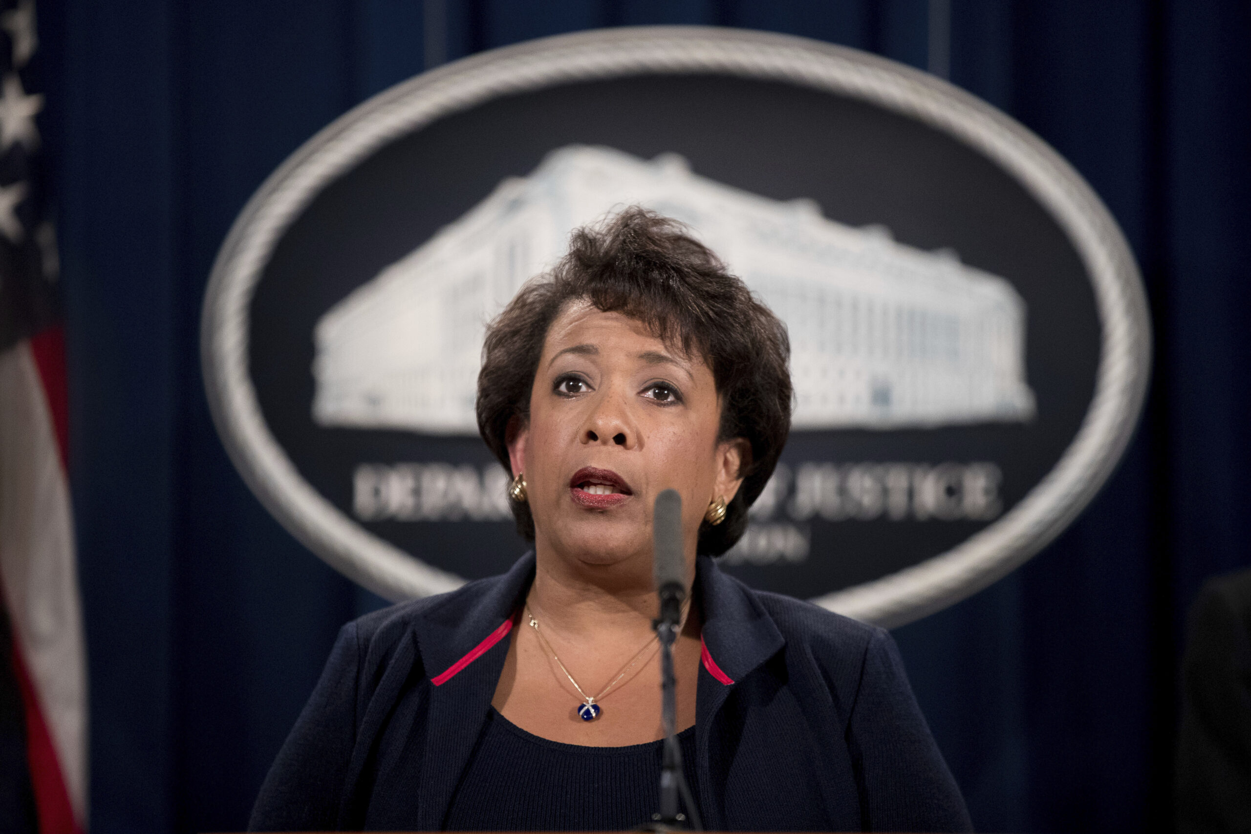 FILE -In this Sept. 22, 2016 file photo, Attorney General Loretta Lynch speaks at a news conference at the Justice Department in Washington. The Justice Department is moving forward with its plans to collect data on how often law enforcement  officers use force and how often civilians die in police custody. (AP)