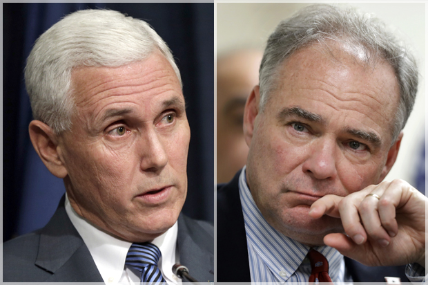 Mike Pence; Tim Kaine (AP/Michael Conroy/Manuel Balce Ceneta)