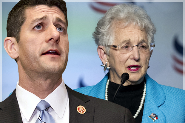 Paul Ryan; Virginia Foxx (AP/J. Scott Applewhite/Cliff Owen/Photo montage by Salon)