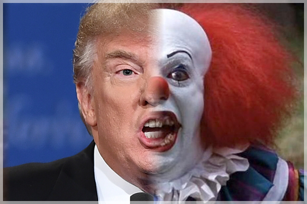 Donald Trump; Pennywise  from "It" (Getty/Jewel Samad/Warner Bros./Salon)