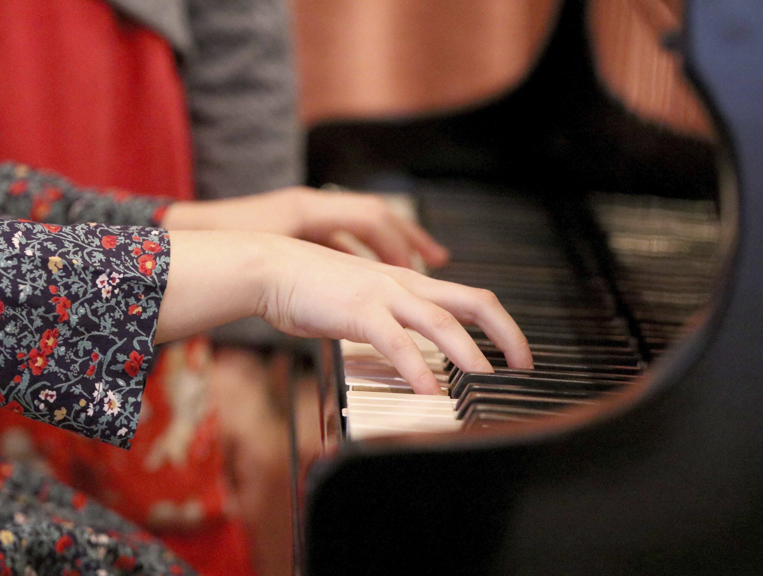 In this Nov. 17, 2016 picture Alma Deutscher plays piano during a rehearsal in Vienna, Austria. Alma Deutscher is a composer, virtuoso pianist and concert violinist who wrote her first sonata five years ago and whose first full opera will have its world premiere next month. All of which is special only because she 11. (AP Photo/Ronald Zak) (AP Photo/Ronald Zak)