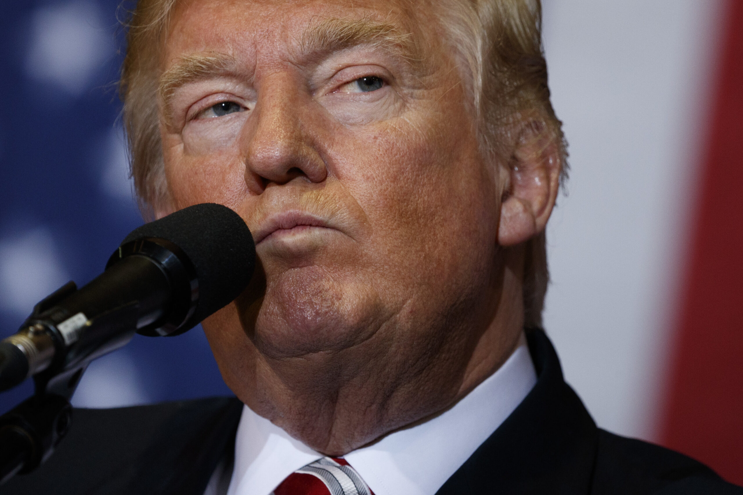 Republican presidential candidate Donald Trump pauses while speaking during a campaign rally at the Jacksonville Equestrian Center, Thursday, Nov. 3, 2016, in Jacksonville, Fla. (AP Photo/ Evan Vucci) (AP)