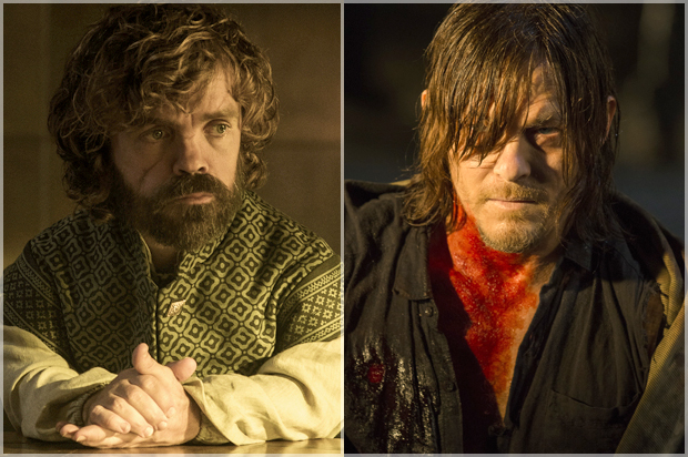 Peter Dinklage in "Game of Thrones," Norman Reedus in "The Walking Dead" (HBO/AMC)