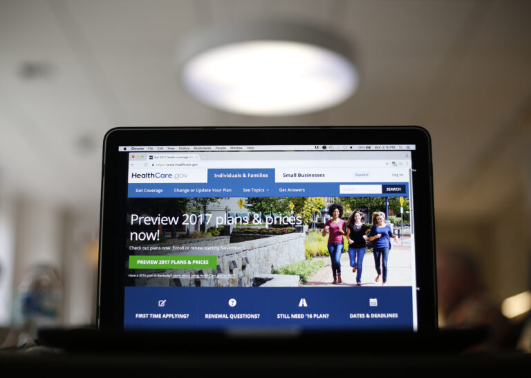 FILE - This Oct. 24, 2016, file photo, shows the HealthCare.gov 2017 website home page on a laptop in Washington. Health insurance costs will be on the rise again in 2017, just like they have been for several years now. Experts say we should get used to these annual rises, unless we’re ready to accept significant changes in how we consume health care. (AP Photo/Pablo Martinez Monsivais, File) (AP)