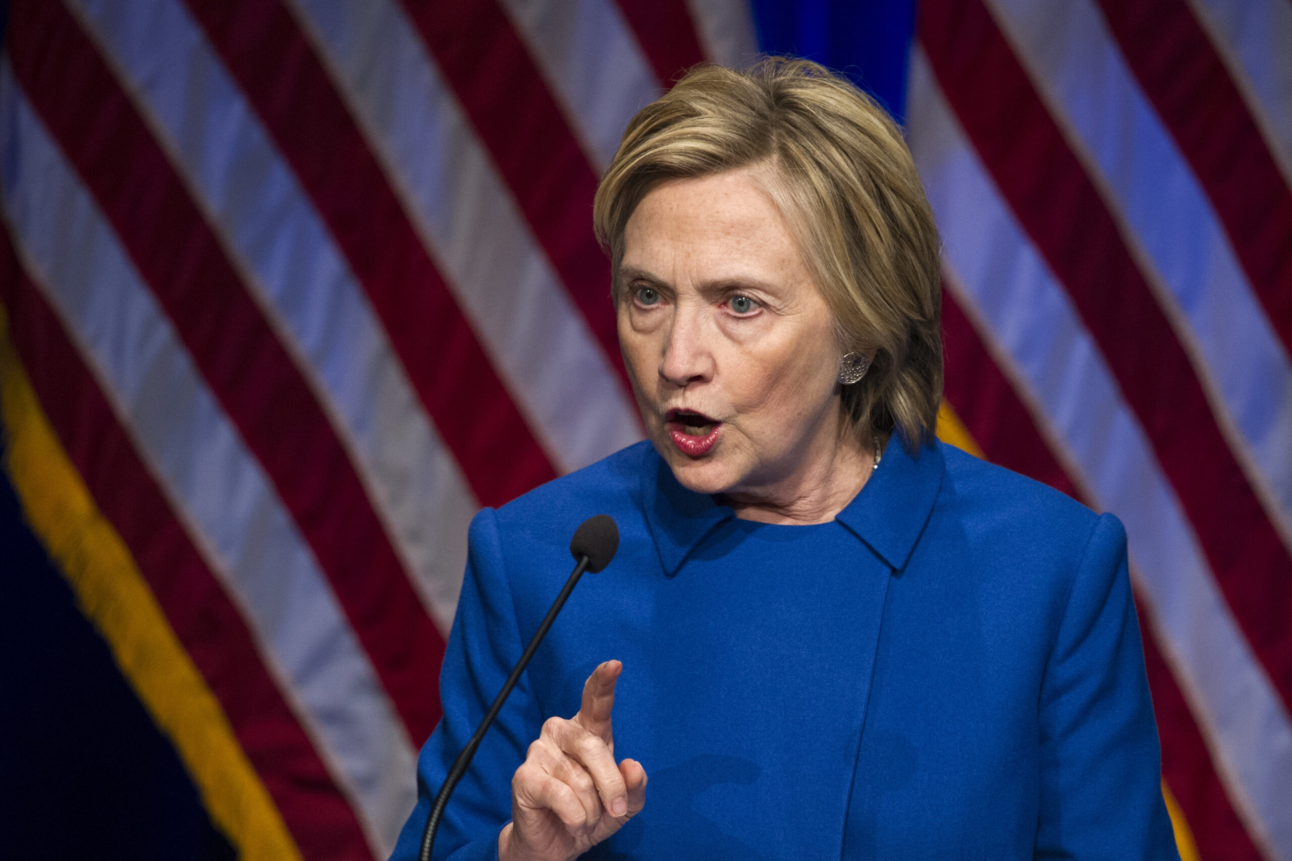 Hillary Clinton addresses the Children's Defense Fund's Beat the Odds celebration at the Newseum in Washington, Wednesday, Nov. 16, 2016. (AP)