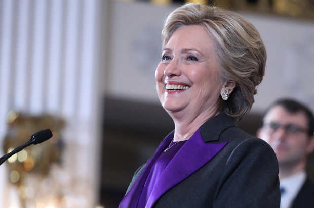 Hillary Clinton speaks in New York, Nov. 9, 2016. (AP/Andrew Harnik)