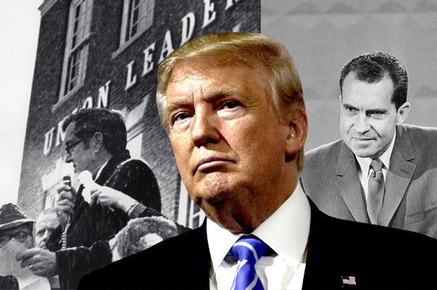Edmund Muskie; Donald Trump; Richard Nixon (AP/Reuters/Eric Thayer/Salon)