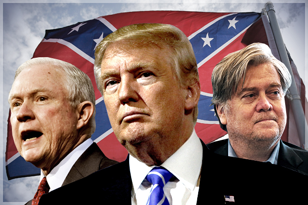 Jeff Sessions; Donald Trump; Steve Bannon (AP/Getty/Reuters/Mandel Ngan/Eric Thayer/Gerald Herbert/John Bazemore/Salon)